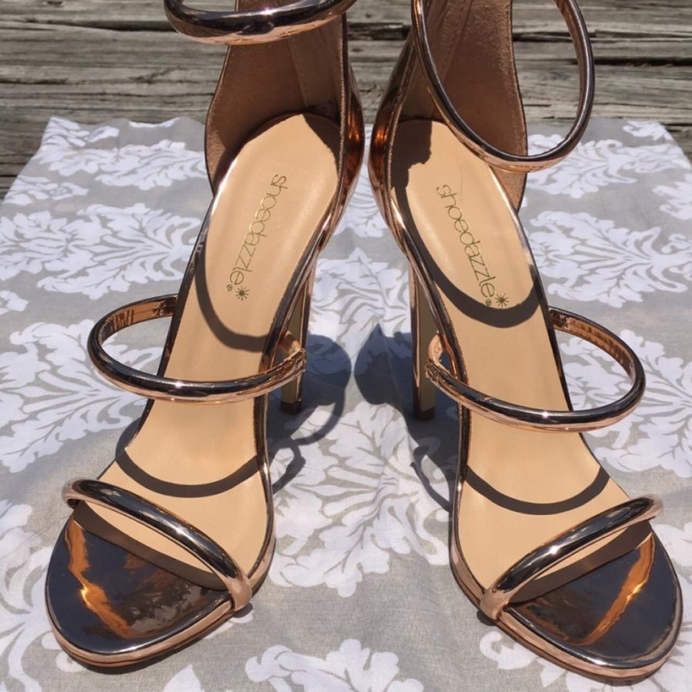 Shoe Dazzle Rose Gold : NWOT